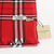 Cotton Fabric Red Check Pattern Scarf