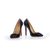 Black Patent Leather Rivets Pump