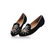 Positions Logo Black Suede Loafer