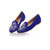 Positions Logo Blue Suede Loafer