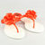 Red Camellia Flat Flip Flop