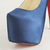 Blue Satin Platform Pump