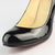 Black Patent Leather Round-end Pump