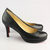 Black Lamb Leather Platform Pump