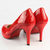 Red Patent Leather Platform Pump