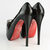 Black Patent Leather Peep Toe Platform Pump