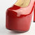 Red Patent Leather Platform Pump