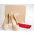 Beige Patent Leather Rivets Platform Pump