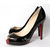 Black Patent Leather Red Sole (peep toe & platform) Pump