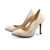 Nude Patent pointed pump