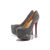 Black Crystal Red Sole Ultra High Platform Pump