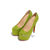 Green Crystal Red Sole Ultra High Platform Pump