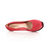 Lizard pattern red leather platform pump