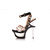 Patent Leather Sculptural Eyelet Sandals with Cutout Platform