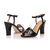 Black leather sandal