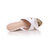 White Patent Leather Wedge Pump Slipper