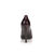 Claret patent leather metal studs pointed head pump