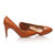 Tan leather pump