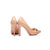 Moschino Beige patent leather point head pump