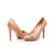 Moschino Beige patent leather point head pump