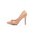 Moschino Beige patent leather point head pump