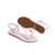 White Patent Leather Flip Flops Flat Sandal