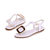 White Patent Leather Flip Flops Flat Sandal