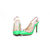 Rock studs sling back pump