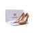 Beige leather point head pump