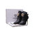 Black leather point head short boots