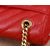 Carviar leather envelope metal chain shoulder bag