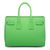 Green leather handle bag