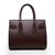 Brown leather handle bag