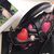 calfskin leather heart mini chain bag