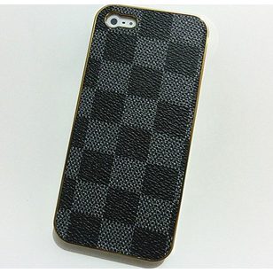 Damier Graphite Canvas iphone 5 Case Cover(Gold)