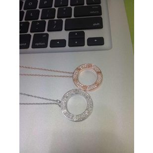 Rose gold finish necklace