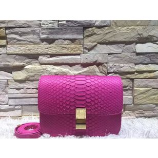 Real snake leather medium classic bag