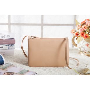 Original leather removable 3 layers shoulder bag