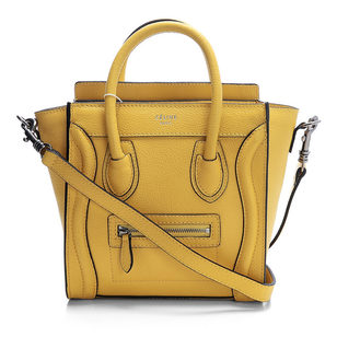 Yellow  Nano Top Handle Luggage Tote Bag