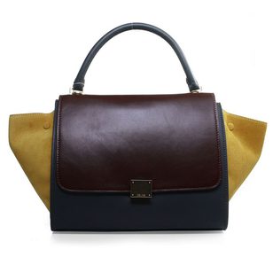 Small Trapeze Bag Yellow Suede