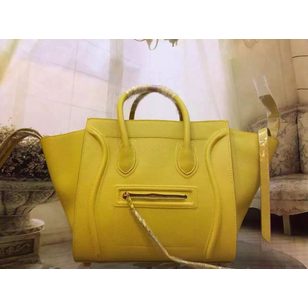 Imported leather Luggage Phantom YELLOW