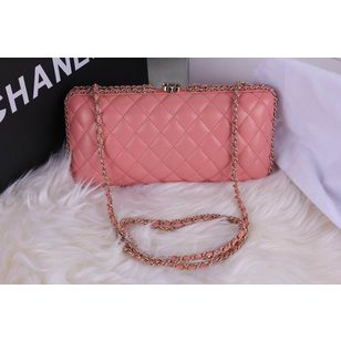 Original Leather Chain Edge Clutch