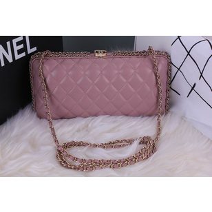 Original Leather Chain Edge Clutch