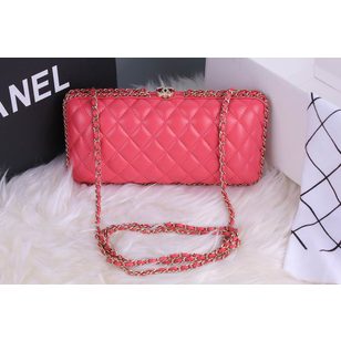 Original Leather Chain Edge Clutch