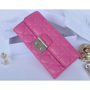 Quilting original leather clutch wallet