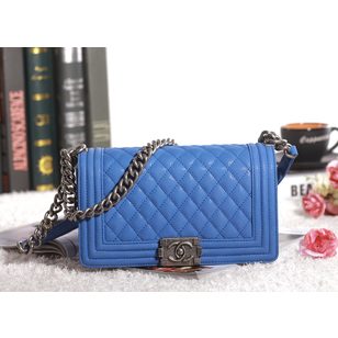 Imported original caviar leather flap bag