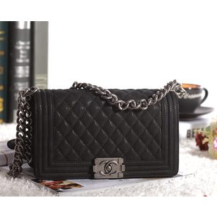 Imported original caviar leather flap bag