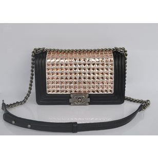 Champagne diamond flap bag