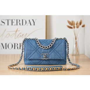 19bag denim flap bag