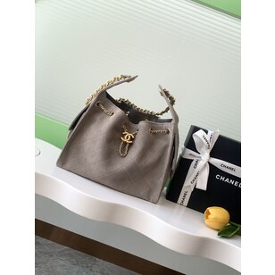 Suede leather hobo